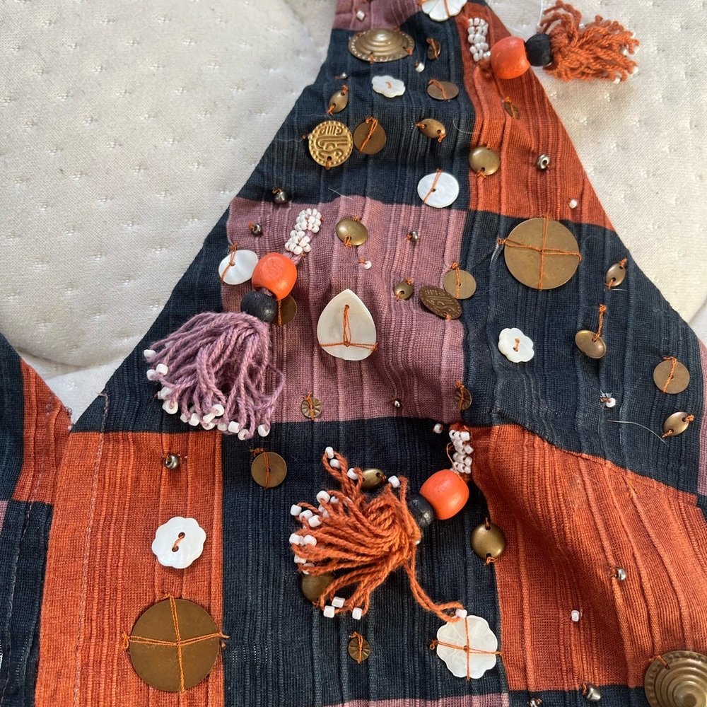 Zara Multicolor Patchwork Crop Top - Picture 2 of 5